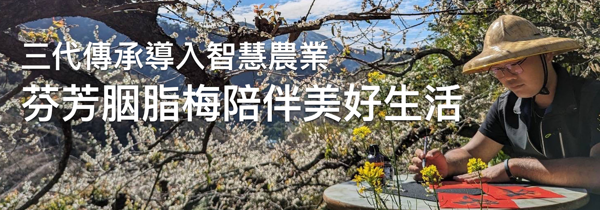 三代傳承導入智慧農業　芬芳胭脂梅陪伴美好生活